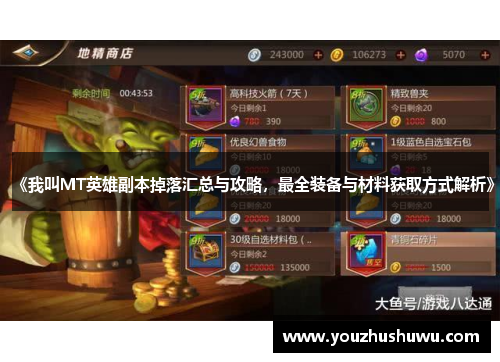 《我叫MT英雄副本掉落汇总与攻略,最全装备与材料获取方式解析》